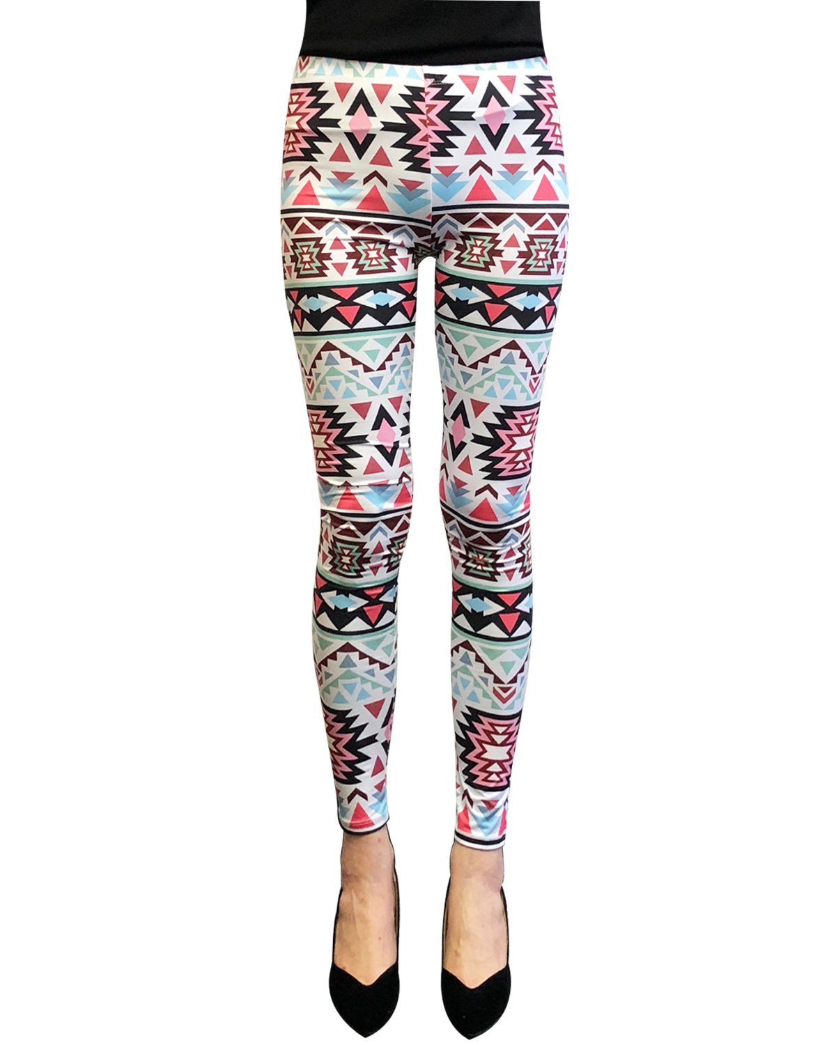 Wrapables® Women's Ultra-Soft Stretchy Printed Yoga Leggings - High Waist Workout Pants for Running, Gym & Lounge Wear - Comfortable Activewear for Women