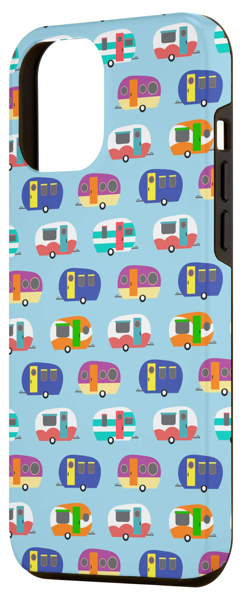 iPhone 12 Pro Max Case - Vintage Camper & Travel Trailer Design - Shockproof Protective Cover for Outdoor Adventures, Camping Trips & Daily Use