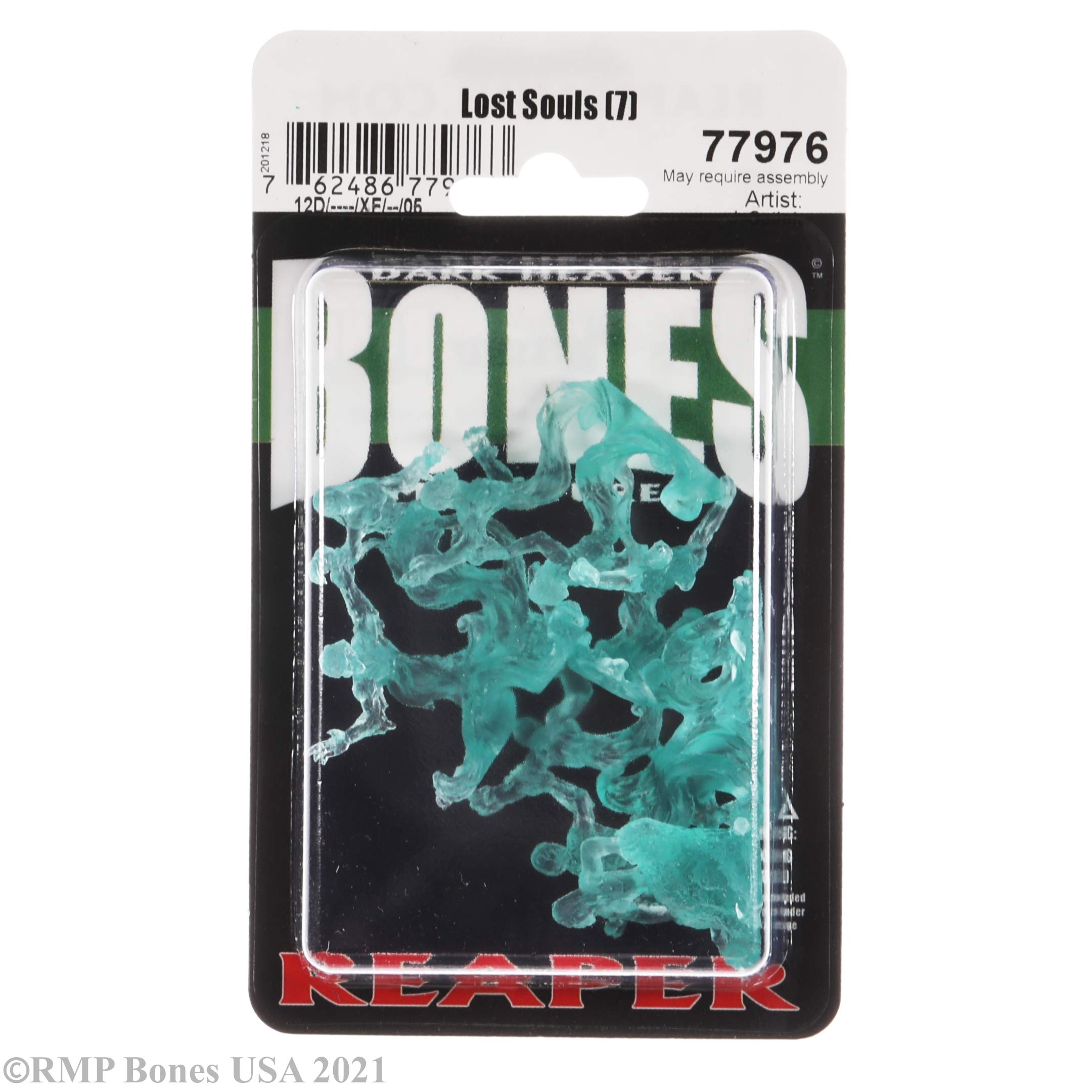 Reaper 77976 Lost Souls 7-Piece Bones Classic Plastic Miniature Set for Dungeons & Dragons RPG Tabletop Gaming
