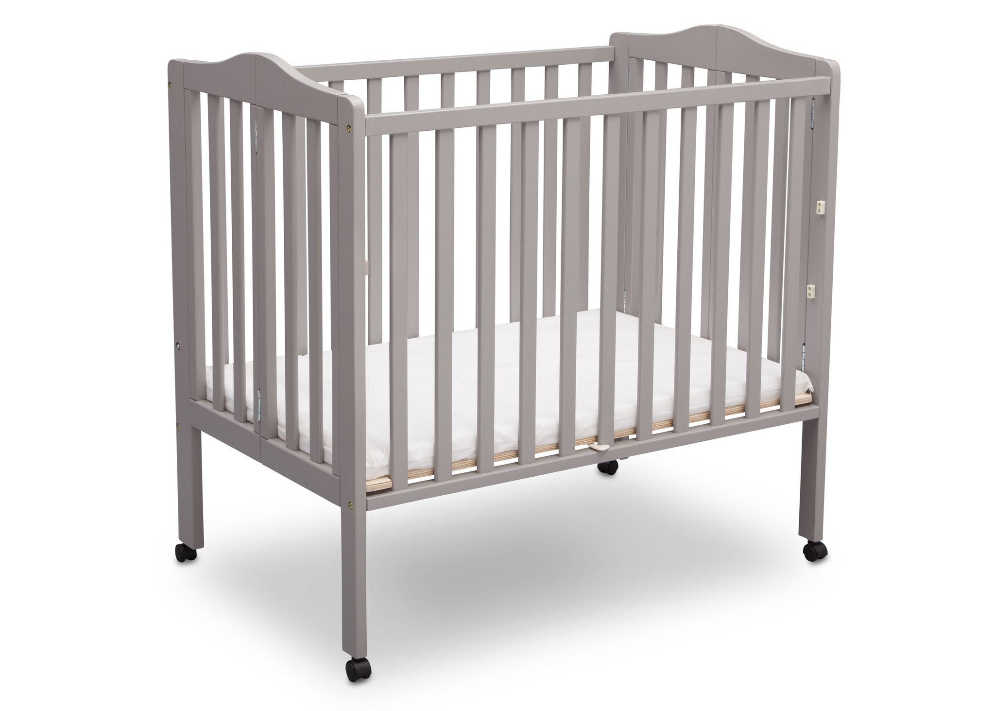 Portable Folding Baby Crib with Mattress - Lightweight Travel Crib for Home, Nursery & On-The-Go Use