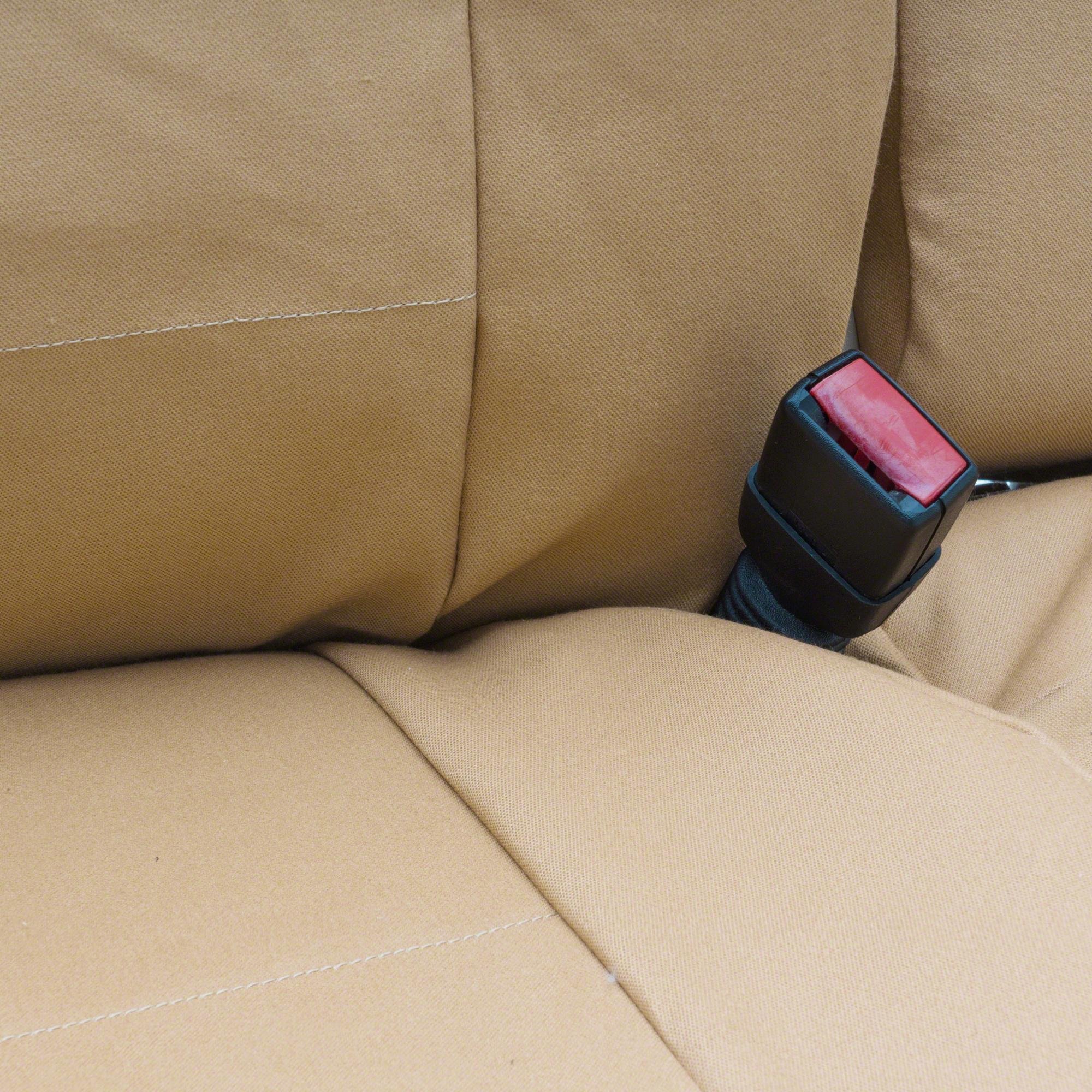 Coverking Custom Fit Rear Solid Bench Seat Cover for Select Acura TL Models - Polycotton Drill (Cashmere) | Premium Car Seat Protector for Pets, Spills & Wear | Perfect for Daily Commute & Road Trips
