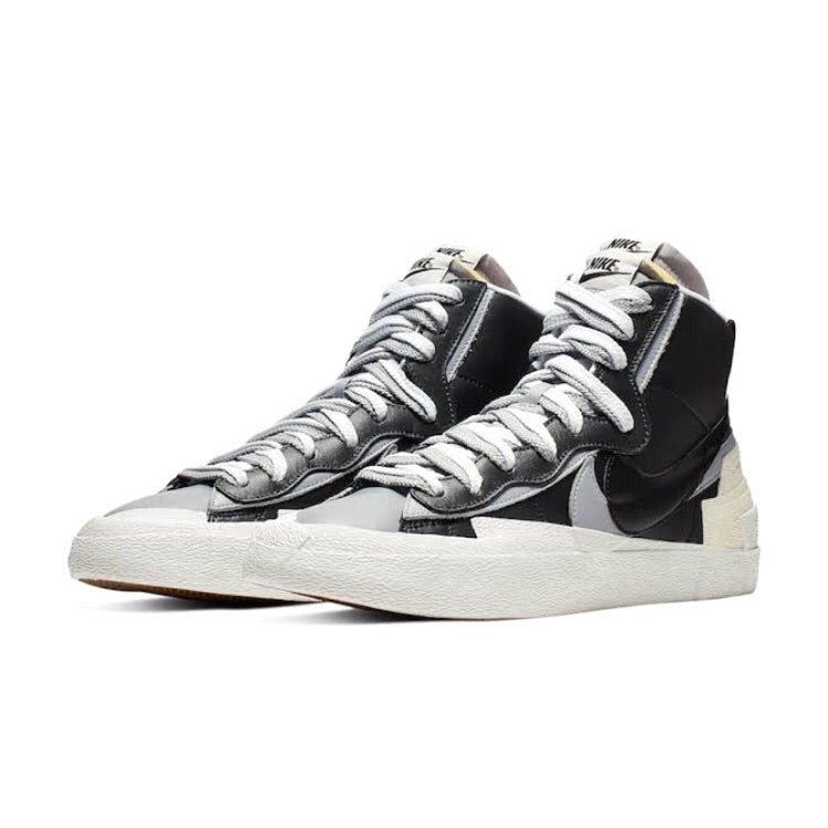 Nike x Sacai Blazer Mid Black White Sneakers - Men's High-Top Fashion Shoes for Casual Wear & Street Style Outfits