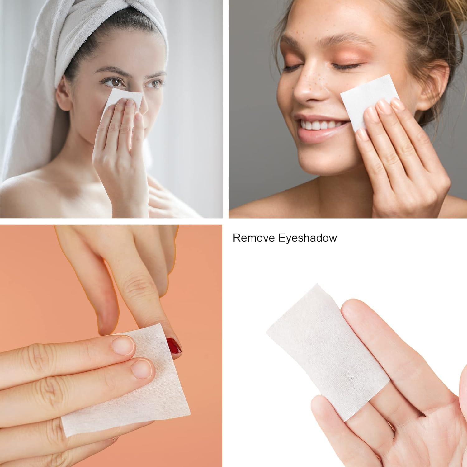 Premium Natural Cotton Makeup Pads - 1000 Pcs Double-Sided Soft Facial & Eye Makeup Remover Pads | Gentle, Water-Saving & Hypoallergenic | Perfect for Daily Makeup Removal, Skincare & Travel Essentials