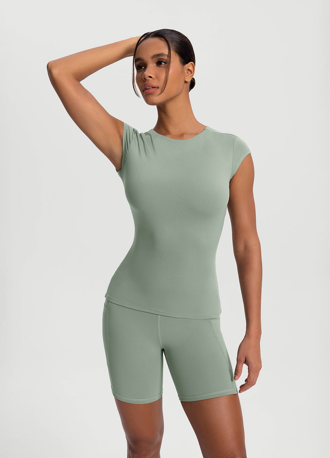 Premium Essential Fitted T-Shirt for Women - Soft Cotton Slim Fit Basic Tee - Perfect for Casual Wear, Layering & Everyday Outfits