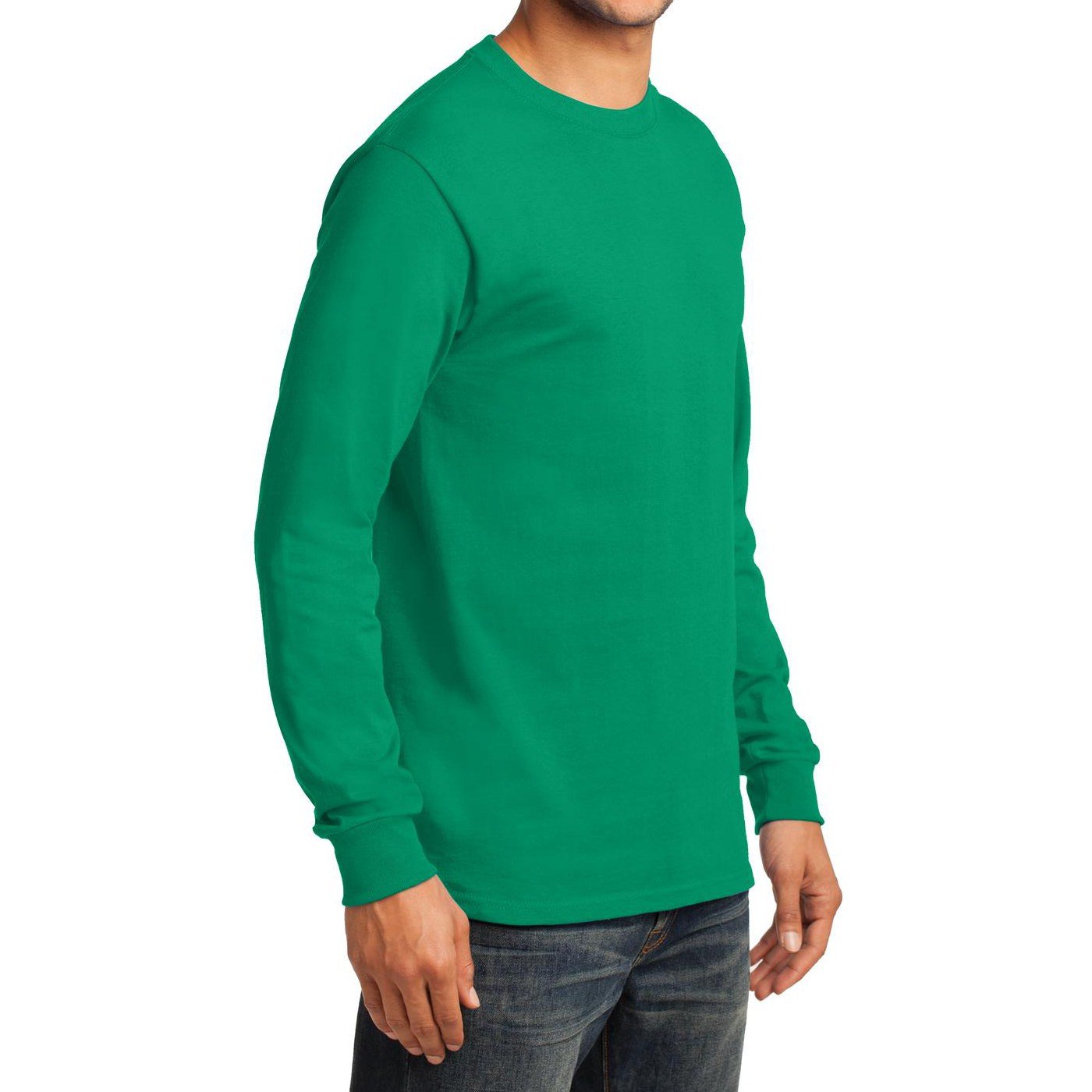 Men's Long Sleeve Essential T-Shirt - Soft Cotton Crewneck Casual Top for Everyday Wear | Perfect for Work, Travel & Layering