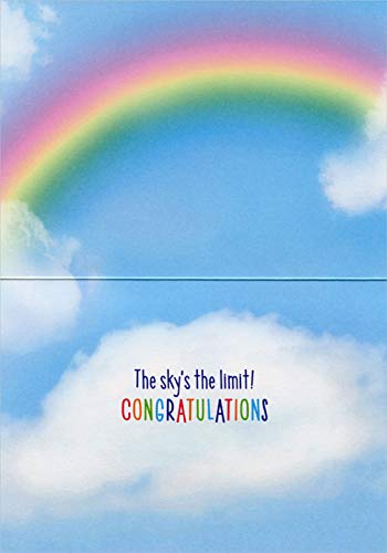Avanti Press Kitten Rainbow Funny Cat Congratulations Greeting Card - Perfect for Birthdays, Graduations & Special Occasions