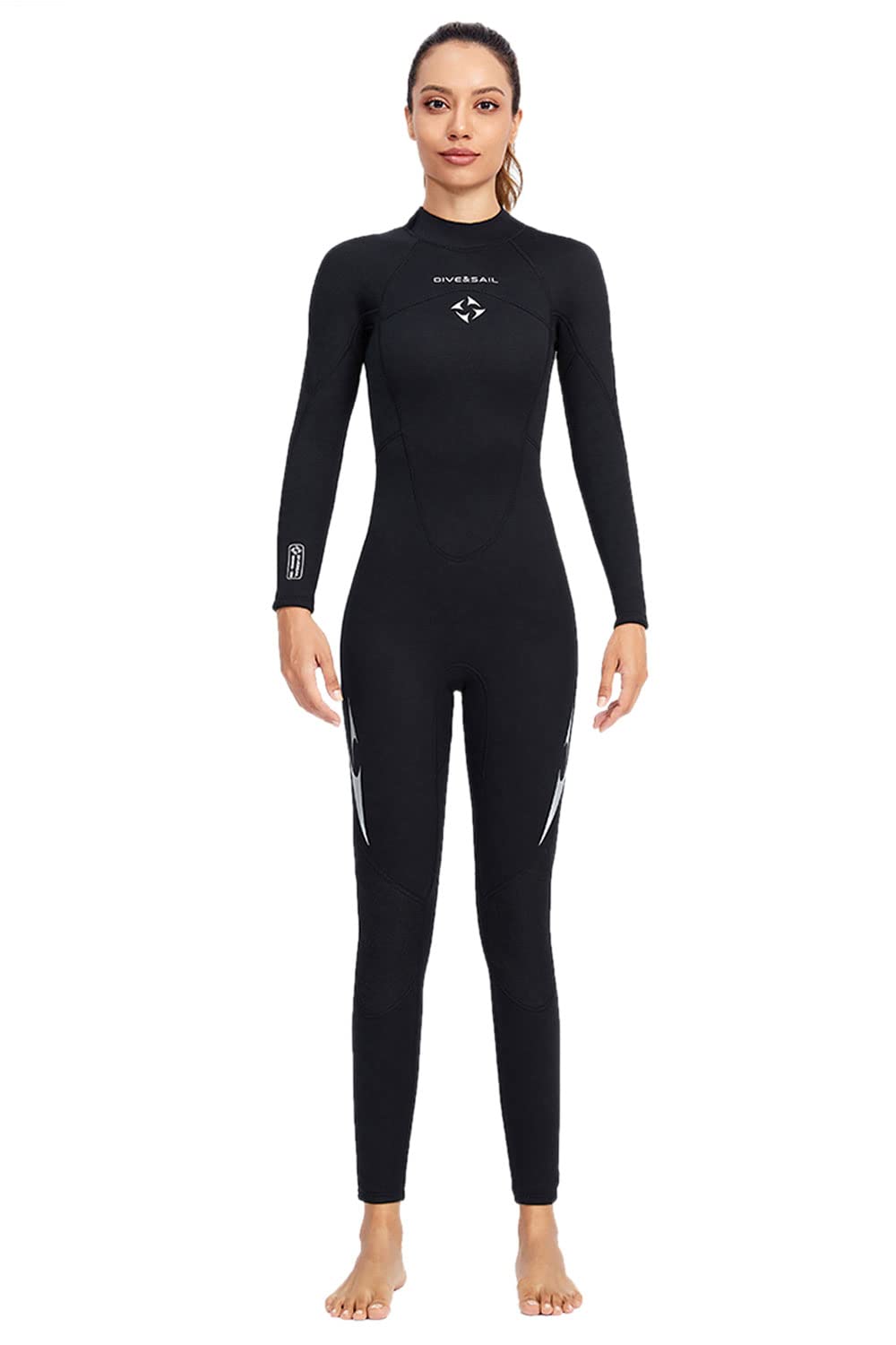 **3mm Neoprene Wetsuit for Men & Women - Full Body One-Piece Diving Suit with Long Sleeves, Thermal Protection & UV Defense - Ideal for Scuba Diving, Snorkeling & Water Sports**