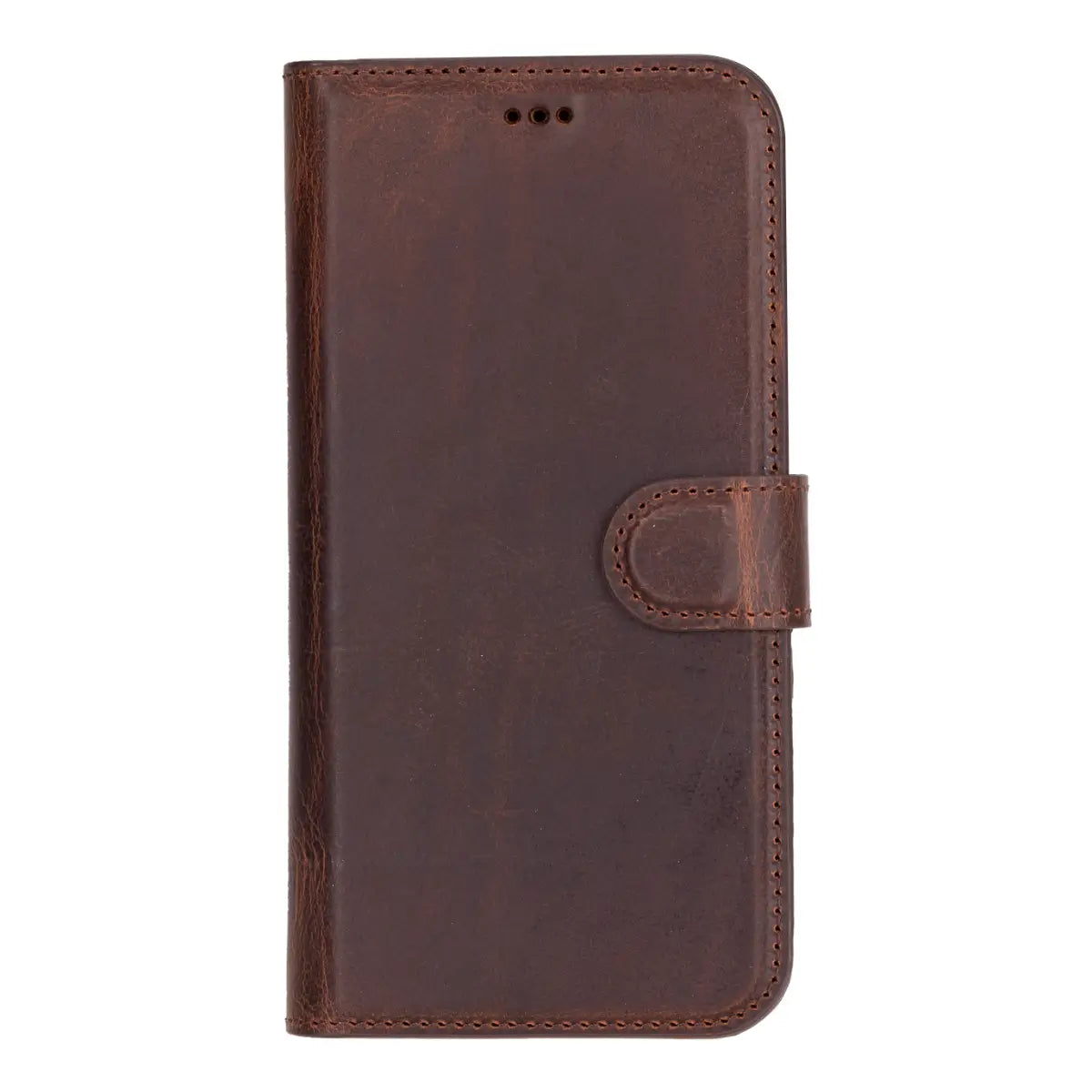 Distressed Brown Leather Wallet Case for iPhone 16 Plus - Premium Protective Cover with Card Slots | Perfect for Everyday Use, Travel & Business Meetings
