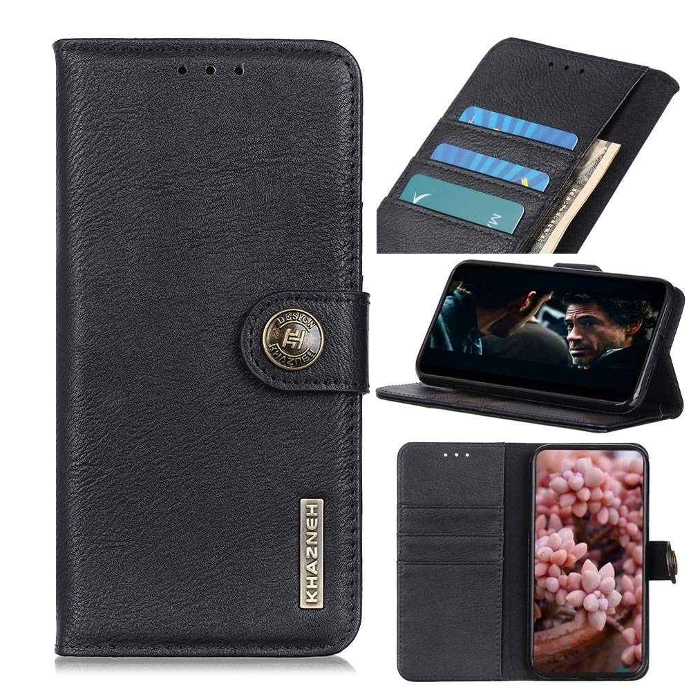 Premium PU Leather Flip Wallet Case for Xiaomi Mi 10 Lite 5G/Mi 10 Youth 5G - Horizontal Design with Card Slots, Phone Holder & Cowhide Texture (Black) - Perfect for Daily Use, Business Meetings & Travel Protection