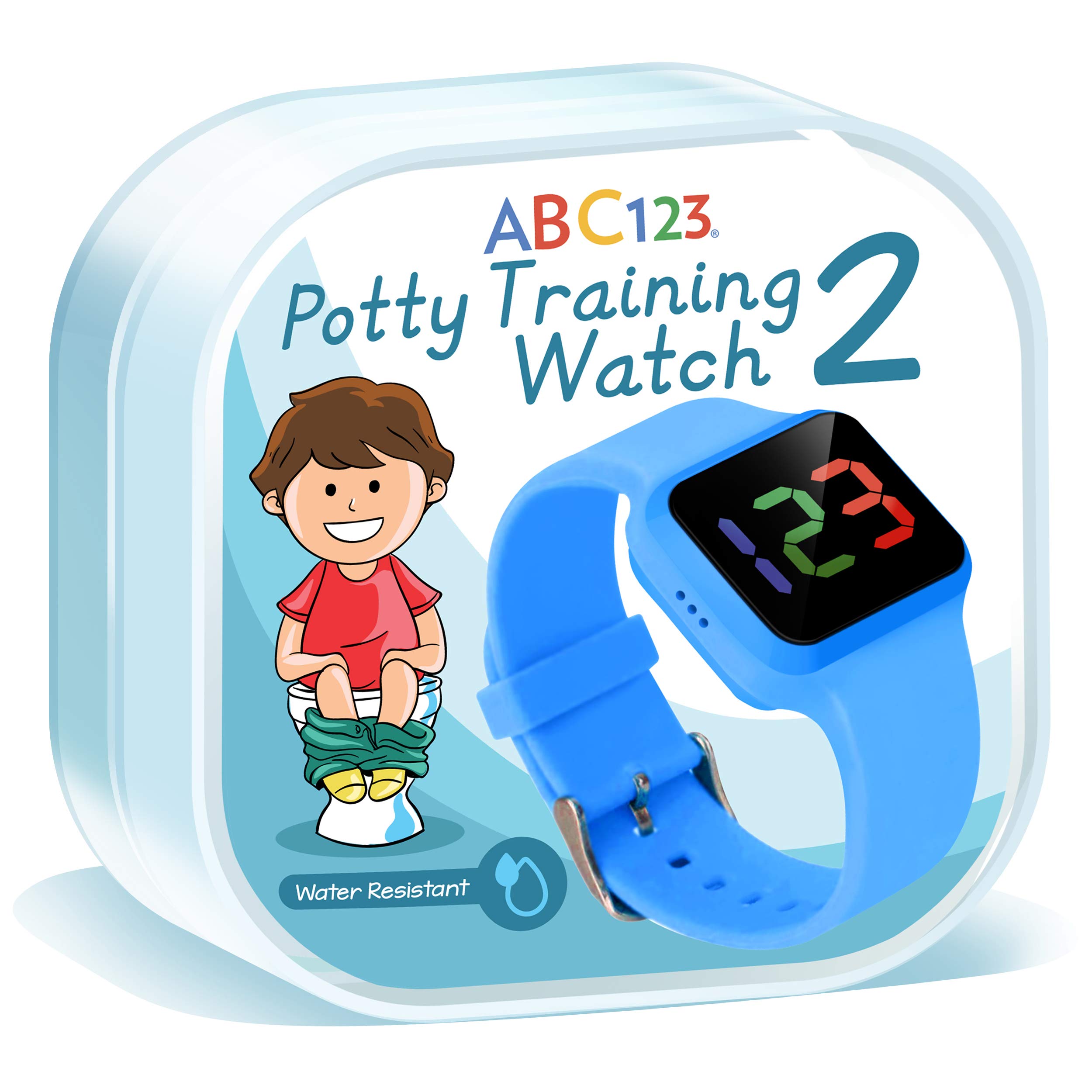 Waterproof Potty Training Watch for Toddlers & Kids - Reminder Timer for Toilet Training (Blue) | Perfect for Daycare, Preschool & Home Use