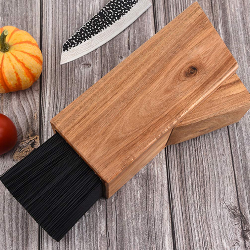 DOITOOL Universal Wooden Kitchen Slot Holder - Small Block Storage Rack & Organizer Stand for Spices, Utensils, and Kitchen Tools | Perfect for Countertop Organization in Home & Restaurant Kitchens