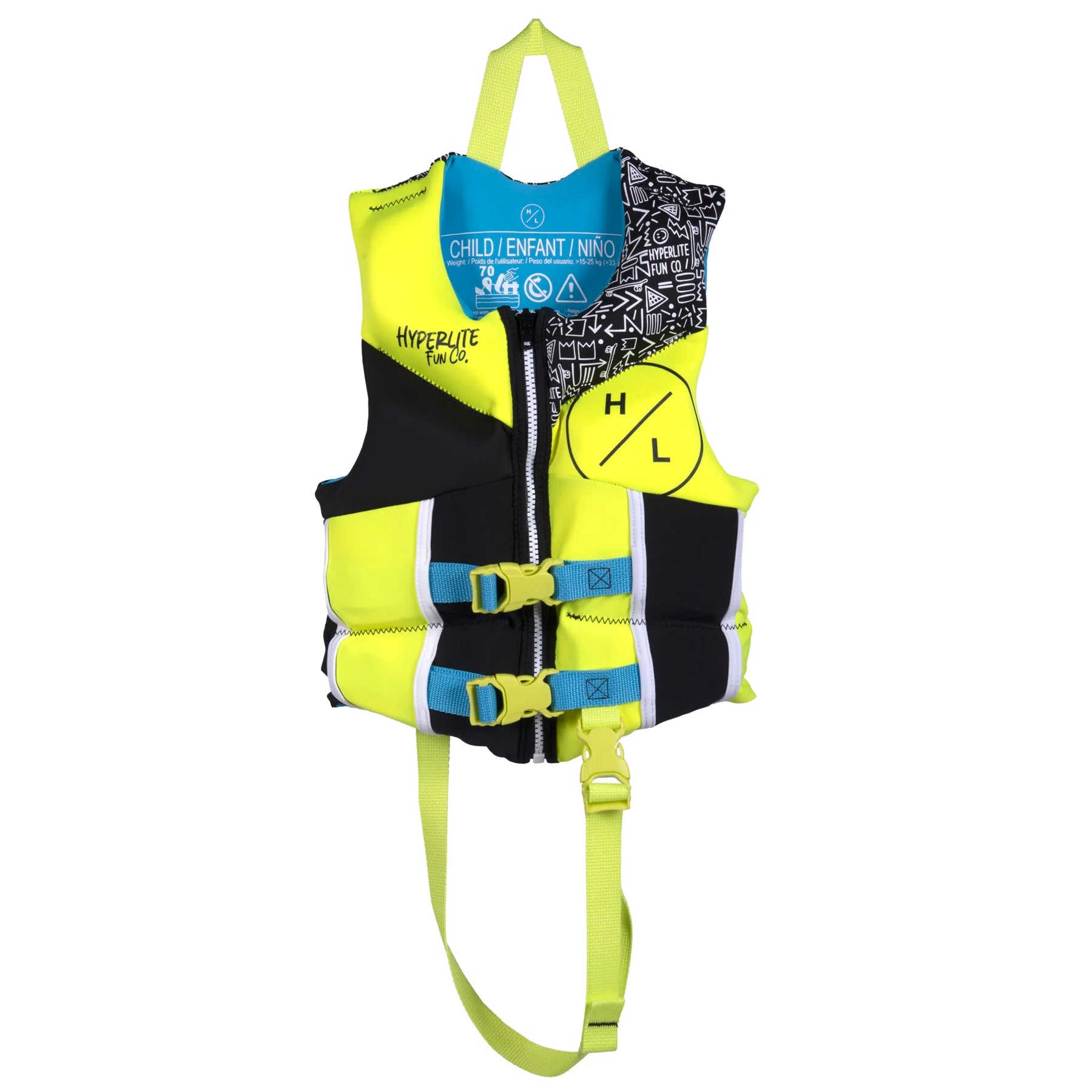 Neoprene Boys Life Jacket for Kids 14-23kg | Comfortable & Safe Swim Vest for Boating, Swimming & Water Sports