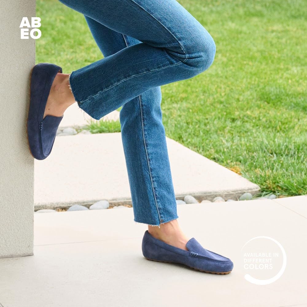ABEO Harbor Women's Loafers with Arch Support - Comfortable Dress Shoes for Women with Metatarsal Pads & Foot Pain Relief - Perfect for Work, Travel & Everyday Wear