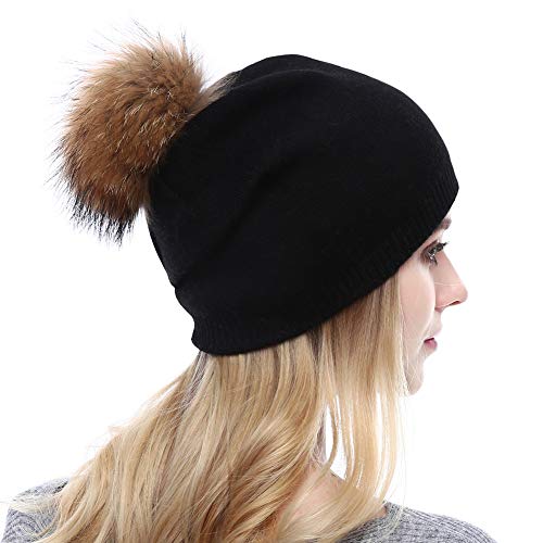Luxury Cashmere Knit Wool Beanie for Men & Women - Soft Winter Warm Hat for Cold Weather - Perfect for Skiing, Hiking, and Outdoor Activities