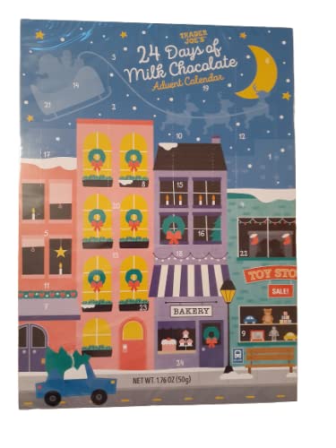 Trader Joe's 2021 Advent Calendar - 4 Premium Milk Chocolate Designs for Christmas Countdown | Holiday Gift, Stocking Stuffer & Family Tradition