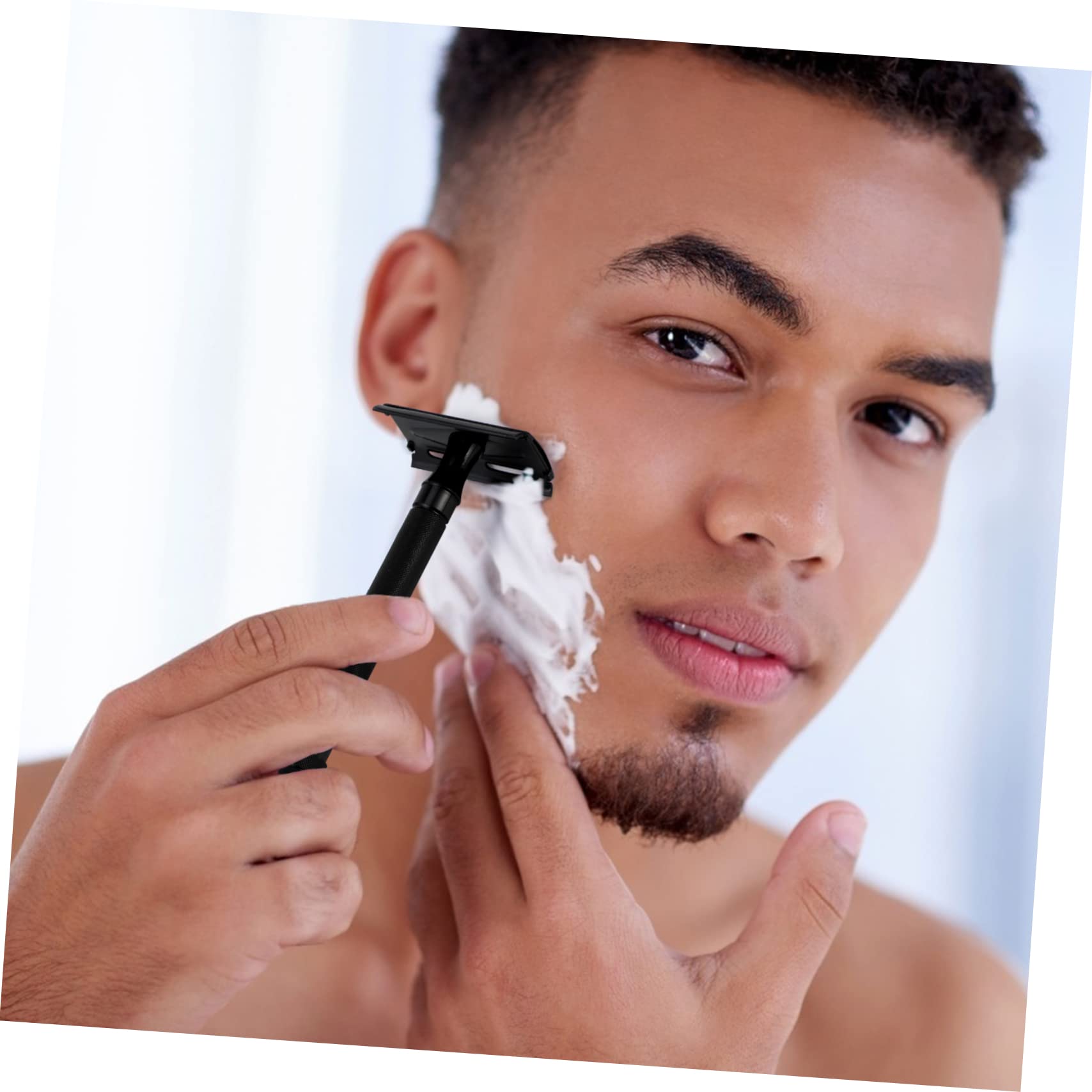 3-Pack Durable Stainless Steel Safety Razor - Double Edge Manual Shaving Razor for Men, Facial Hair & Beard Trimming - Perfect for Travel, Grooming Kits & Wet/Dry Shaving at Home