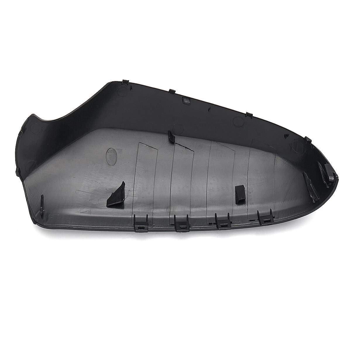 Black Car Door Wing Mirror Cover Cap Set - Left & Right Side Replacement - Perfect for Sedans, SUVs & Trucks - Enhances Vehicle Style & Protection