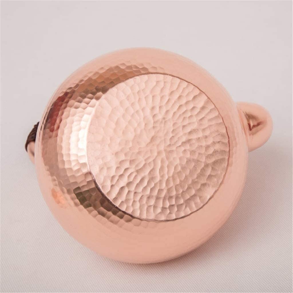 1.3L Copper Tea Kettle for Stove & Induction Cooker - Traditional Handmade Tea Pot & Coffee Server - Perfect for Home, Office & Camping Use