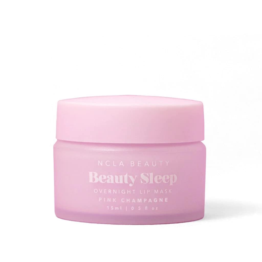 NCLA Beauty Sleep Overnight Lip Mask - Vegan & Cruelty-Free Hydrating Lip Treatment for Dry Lips | Clean Skincare with Pink Champagne Scent | Perfect for Nighttime Lip Care & Winter Moisturizing
