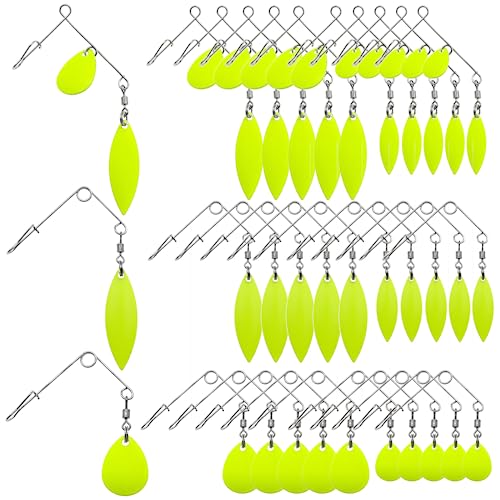 B: 30Pcs Spinnerbaits Smooth Spoons Kit
