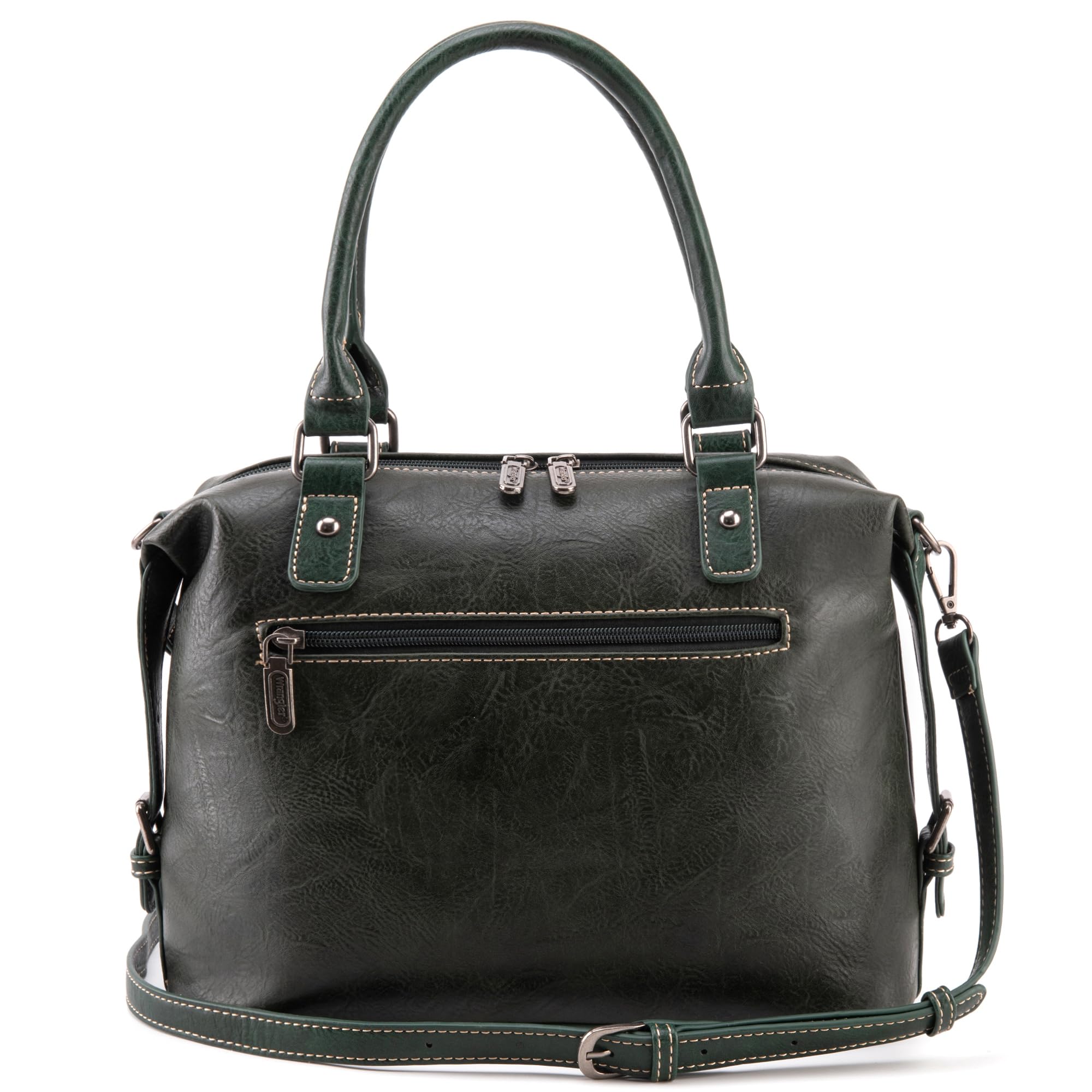 Wrangler Women's Top Handle Doctor Bag - Hobo Shoulder Barrel Satchel Purse for Everyday Use, Work & Travel | Stylish & Functional Handbag