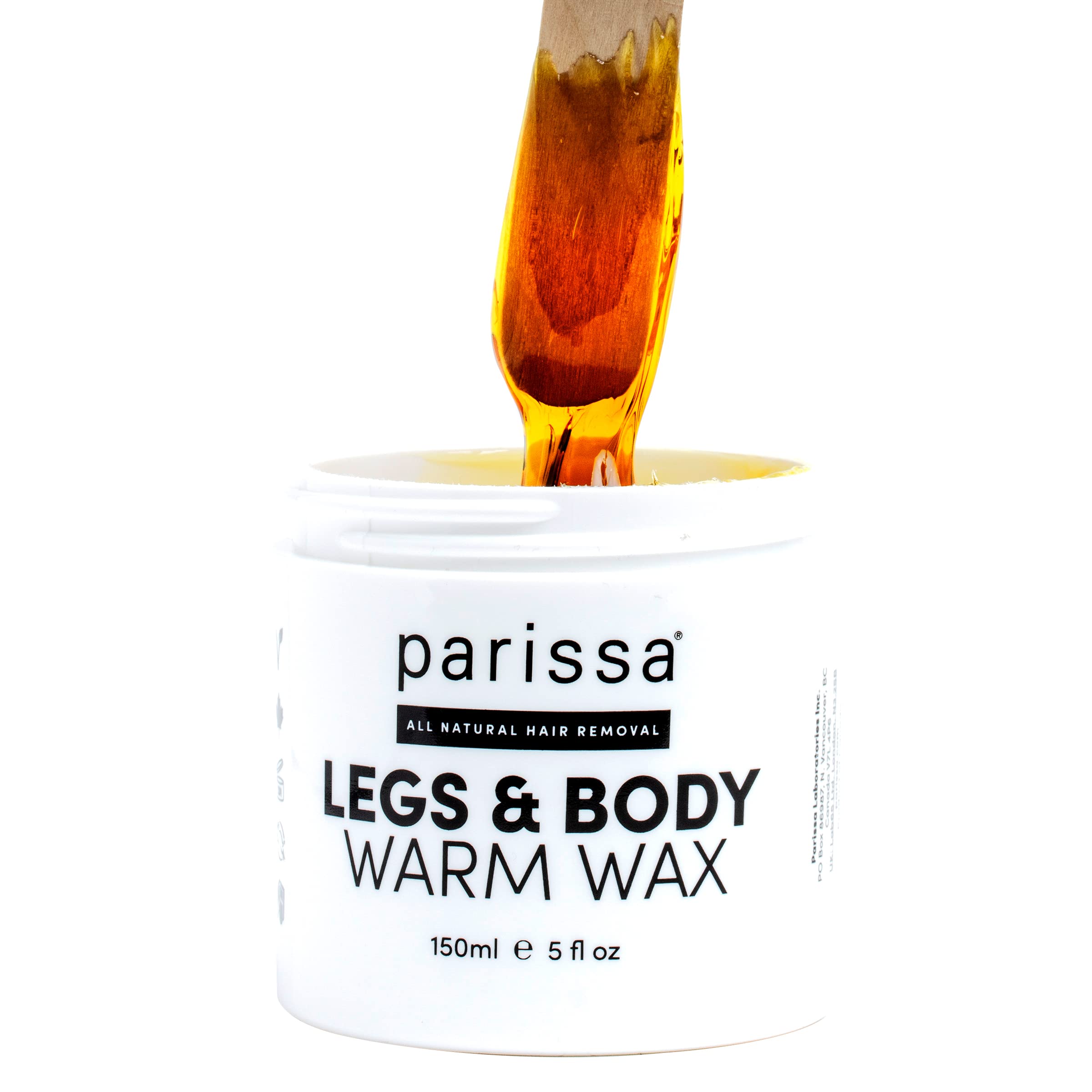 Parissa Legs & Body Warm Wax Kit - Salon-Quality Microwavable Hair Removal Wax for Coarse Hair on Face, Arms, Legs & Bikini Area | At-Home Waxing Kit for Smooth Skin | Perfect for DIY Spa Days & Pre-Vacation Prep