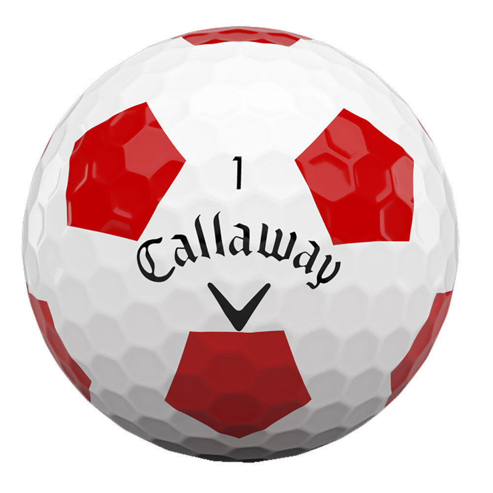 Callaway Chrome Soft Truvis Red Golf Balls - Premium 12 Pack (2018 Model) | High Performance for Distance & Control | Perfect for Tournament Play & Practice Rounds