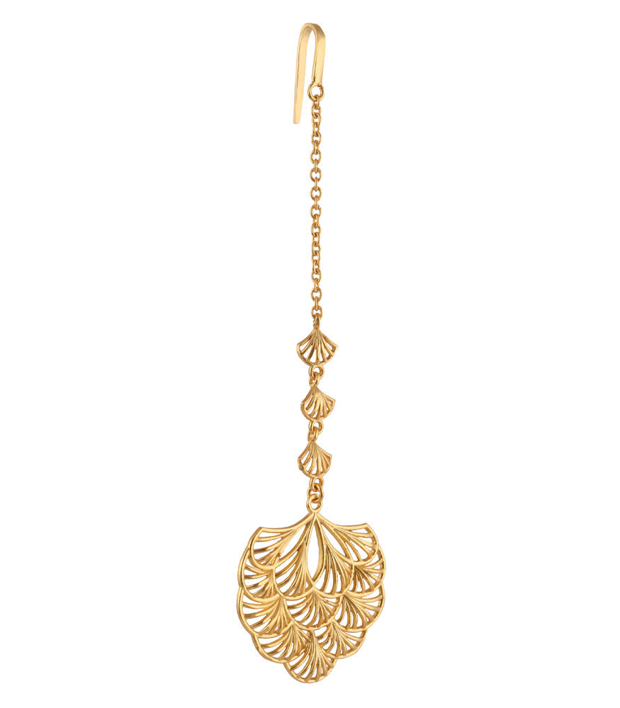Cheery Buds Maang Tikka - Traditional Indian Forehead Jewelry for Weddings, Festivals & Special Occasions | Perfect Bridal Accessory & Cultural Gift