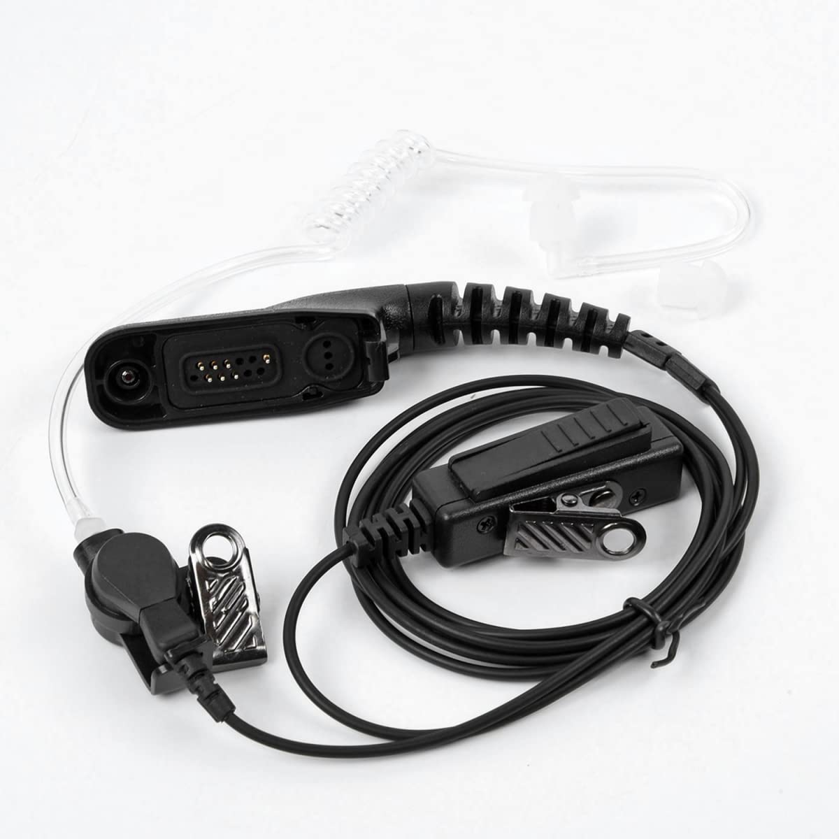 DAZZLEEX PTT Headset with Earpiece Mic - Compatible with Motorola APX8000/7000/6000 & XPR6550/6500/6300 Radios - Ideal for Police, Security & Emergency Communication