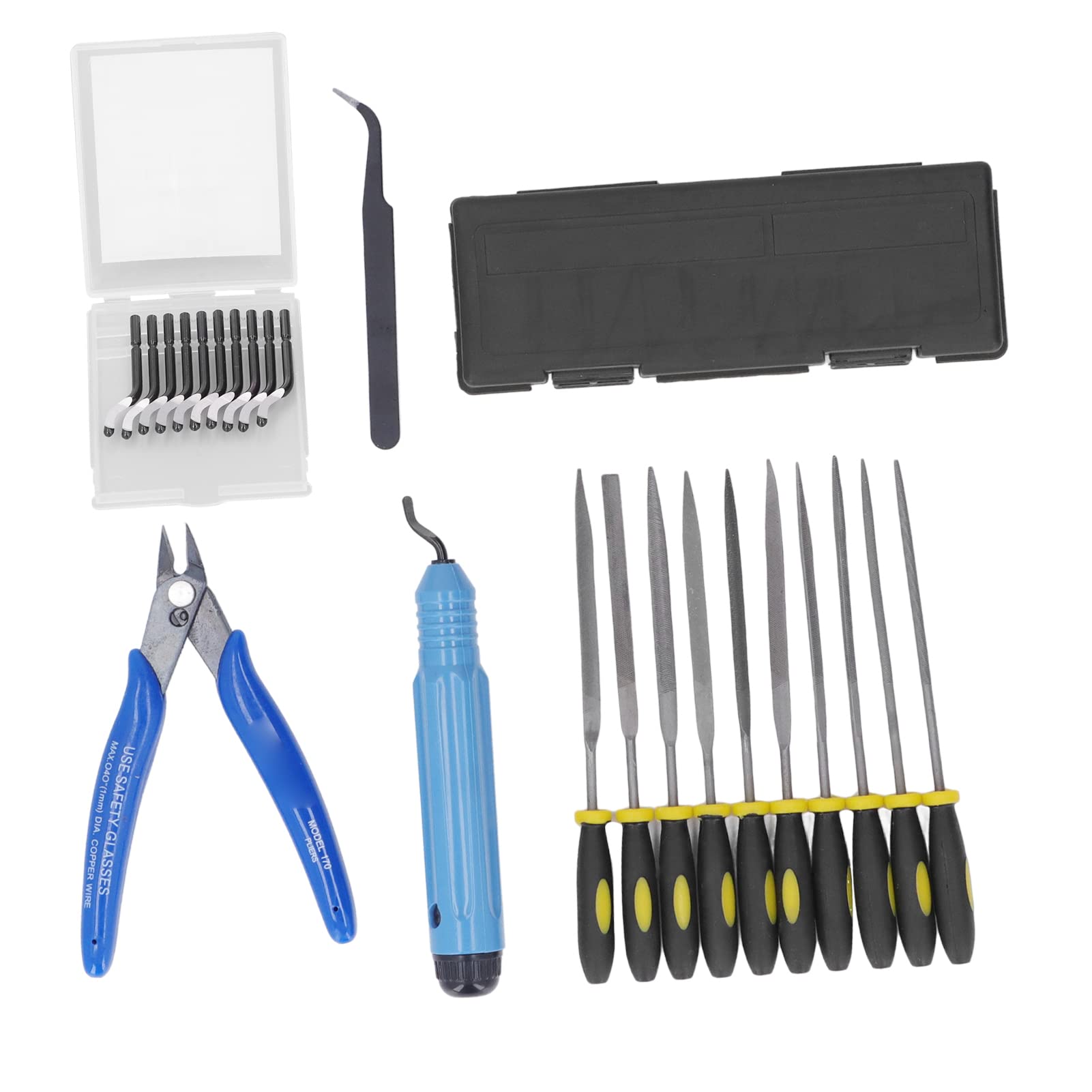 Premium 3D Printer Tool Kit - Durable ABS & High-Speed Steel Accessories for Trimming, Smoothing & Finishing | Portable Design for Easy Carrying | Perfect for Home, Office & Workshop 3D Printing Projects