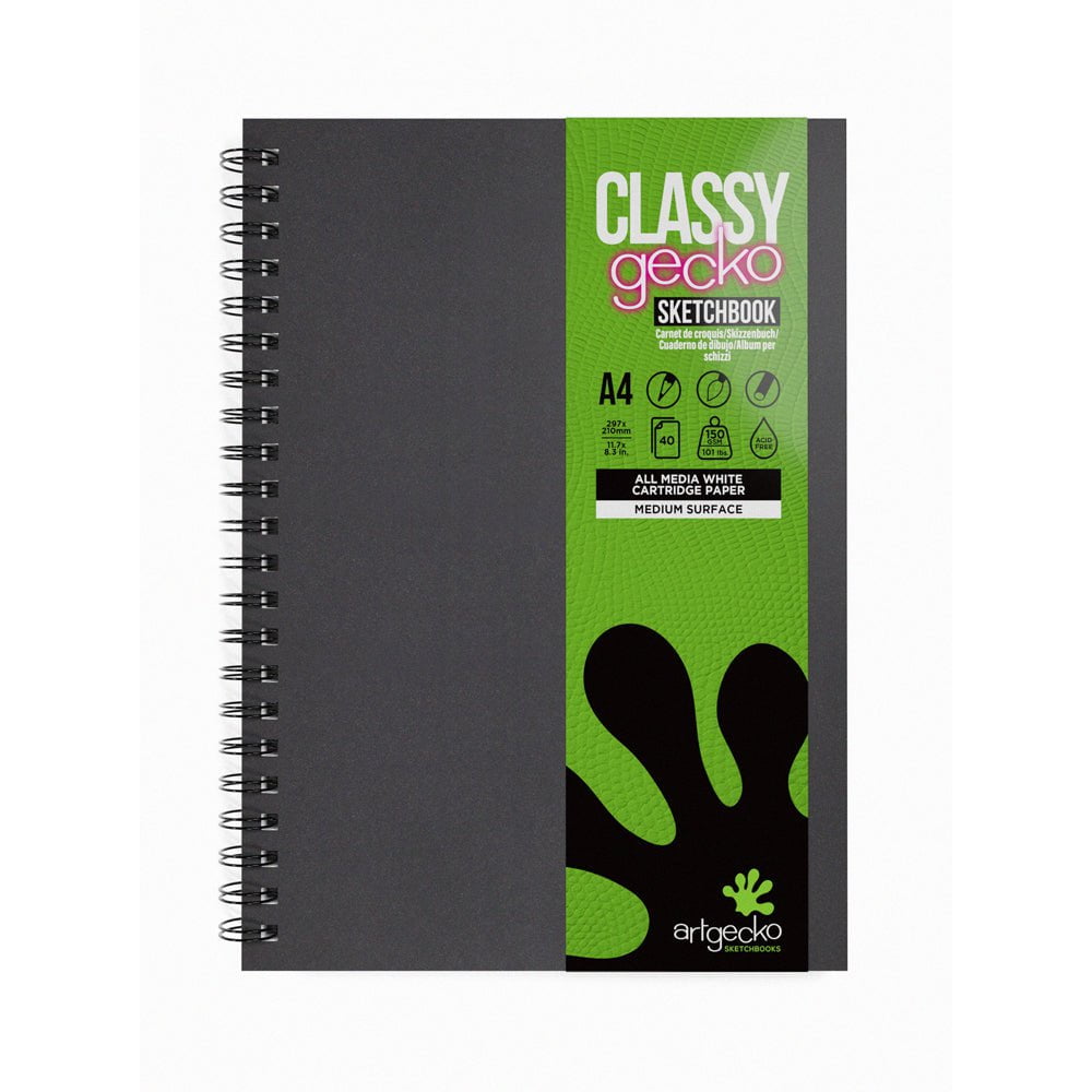 Premium A4 Sketchbook - 80 Pages (40 Sheets) 150gsm White Paper for Artists & Students | Perfect for Drawing, Sketching & Watercolor Painting