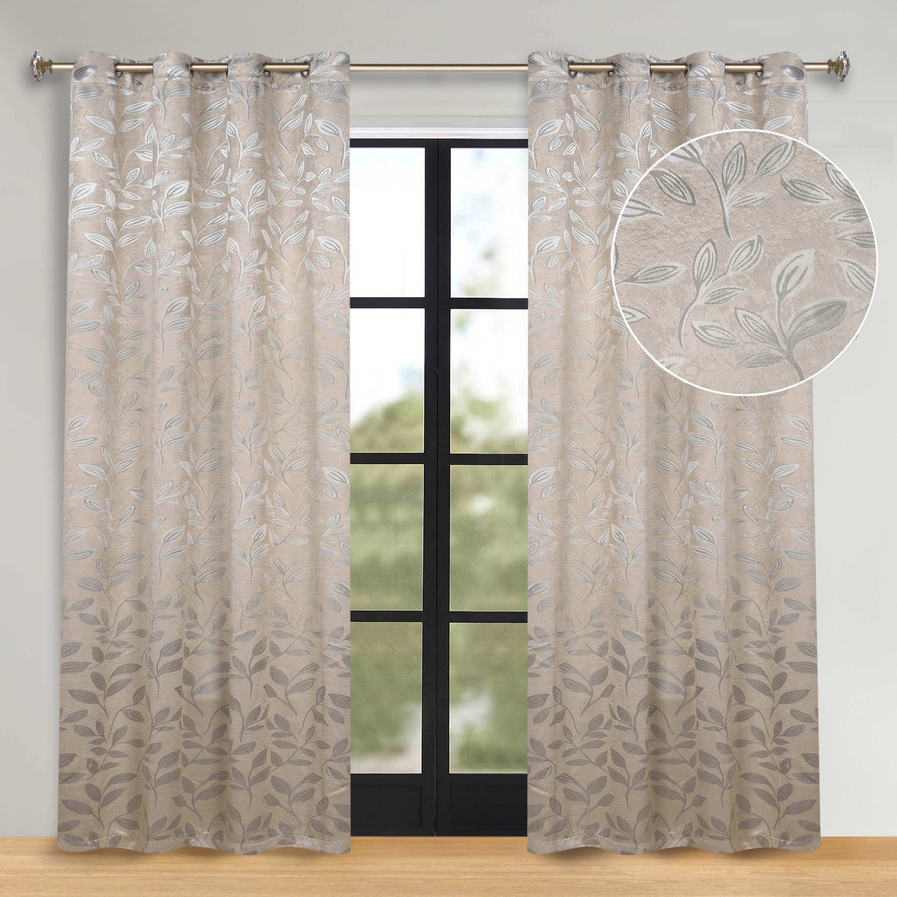 Machine Washable Blackout Curtains Set of 2 - Thermal Insulated Room Darkening Window Drapes for Bedroom & Living Room | Noise Reducing & Energy Saving Home Decor