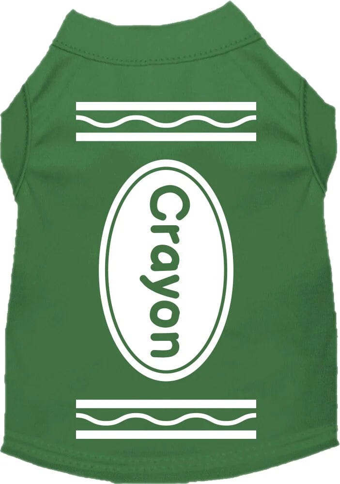 Colorful & Comfortable Crayon Print Dog Shirts - Fun & Stylish Pet Apparel for Playtime, Dress-Up & Photo Shoots