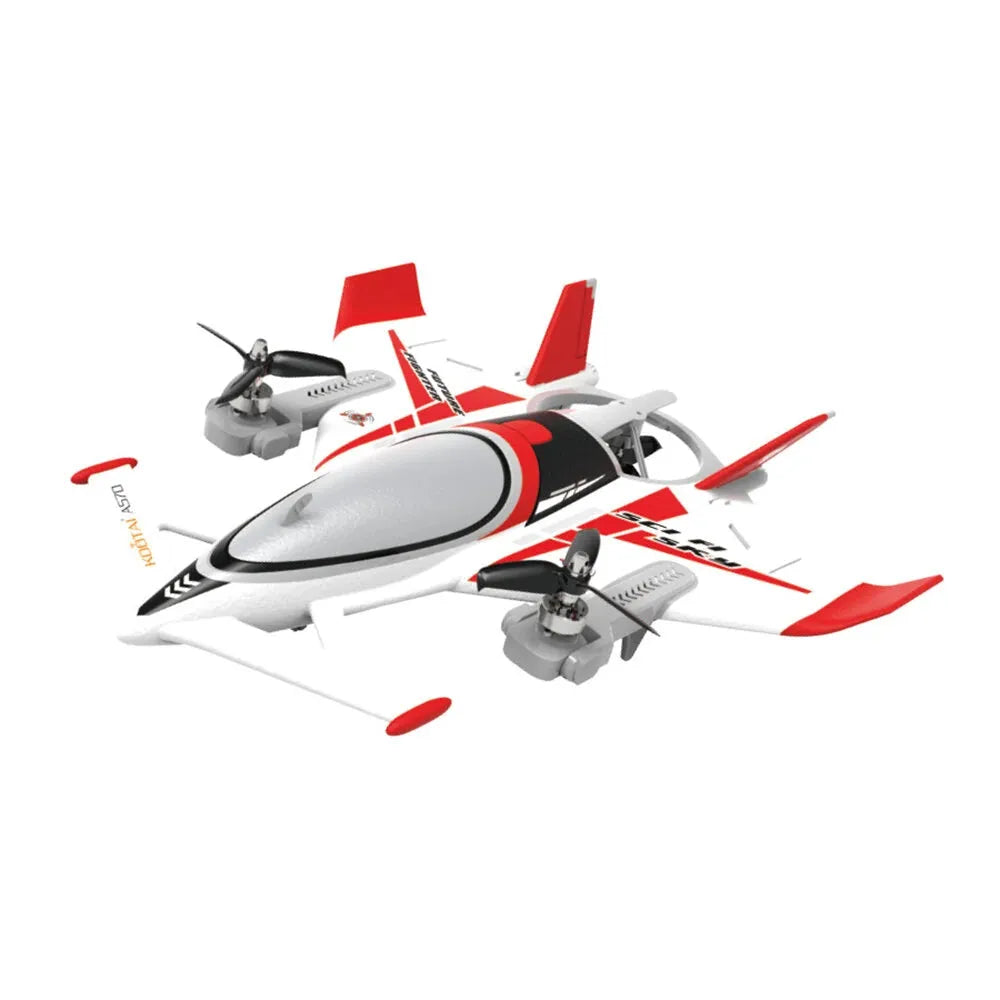 KOOTAI A570 8 Channel 3 Axis VTOL Foam RC Airplane - Long Range FPV Drone with Night Flight Mode for Aerial Photography & Outdoor Adventure