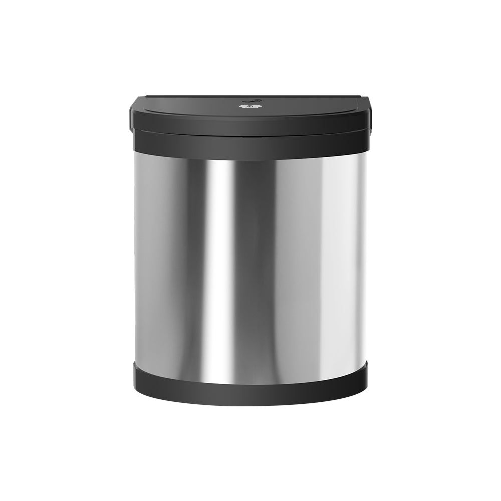 Cefito 12L Stainless Steel Swing Out Pull Out Trash Can for Kitchen - Space Saving Garbage Bin for Under Sink Cabinet, Pantry, or Office Use