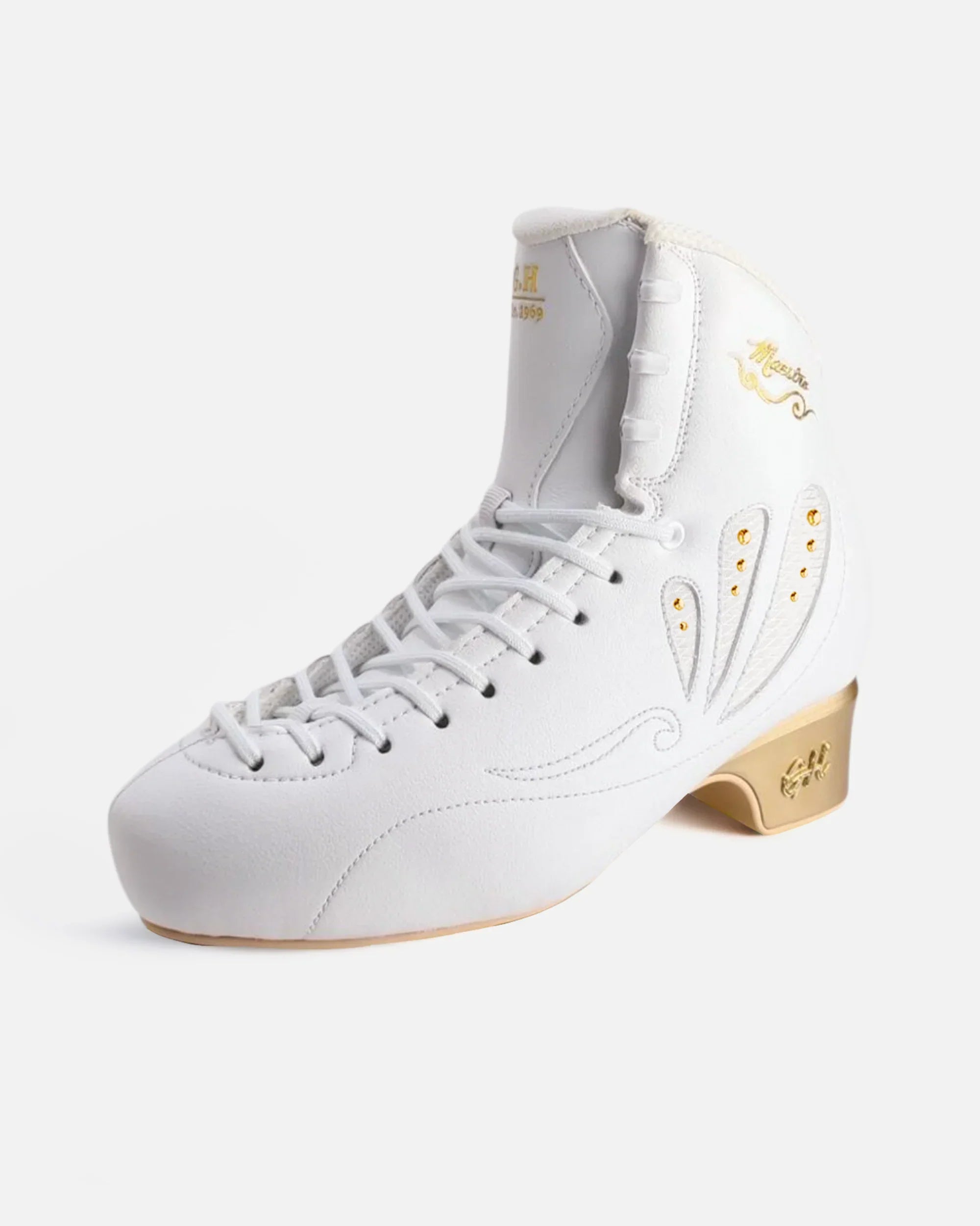 GH Maestro Quad Roller Skates for Women & Men - Premium Leather Boots Only - Perfect for Indoor & Outdoor Skating, Rink, Roller Derby & Fitness Training