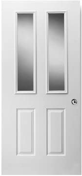 Replacement Entry Door Frame Kit - 1 Lite for 1'' Glass (8x36 Inches) - Yellow & White Options - Perfect for Home Renovation & DIY Projects