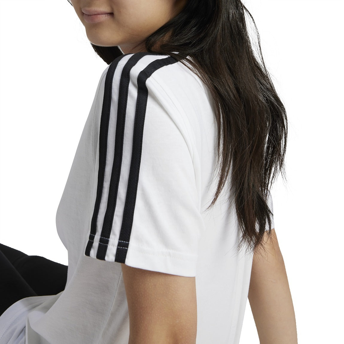 Adidas Essentials 3-Stripes Cotton Loose Fit Boyfriend T-Shirt for Women | Casual Streetwear & Everyday Comfort | Perfect for Gym, Lounge & Outfits