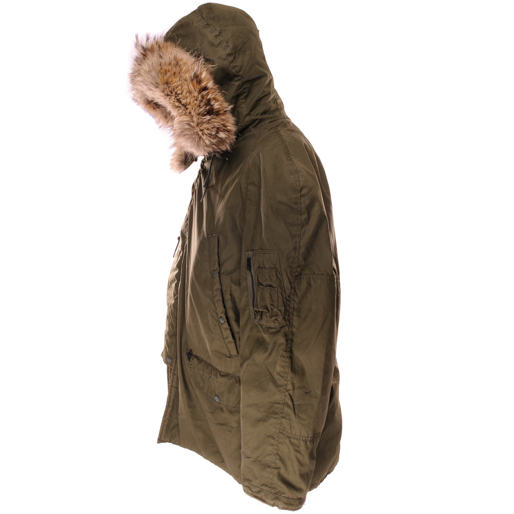 Vintage US Army N-3B Parka Jacket - Modified 1972 Vietnam War Era - Size Large - Cold Weather Military Outerwear for Men