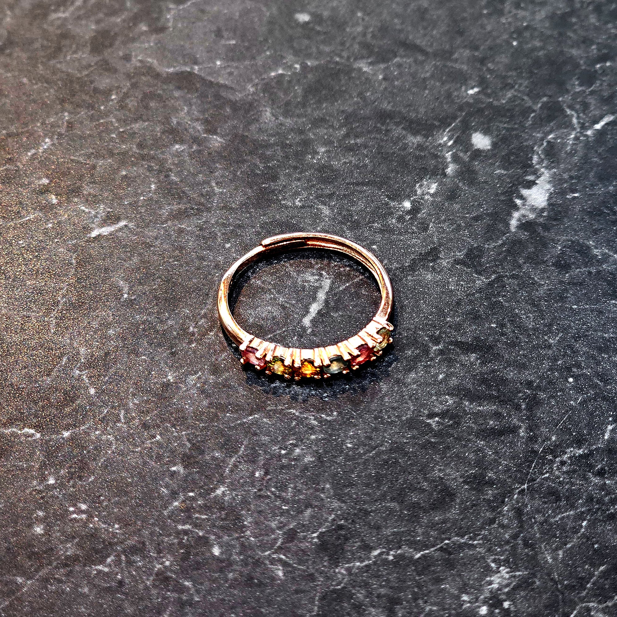 AG Collective Jewelry – Prism Arc Ring for Women | Geometric Stackable Ring | Minimalist Gold & Silver Rings for Everyday Wear | Perfect for Layering, Gifts & Special Occasions