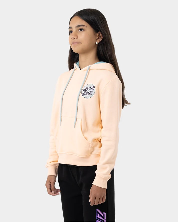 Santa Cruz Sprinkle Dot Girls Hoodie - Soft Cotton Pullover for Kids | Cute Graphic Sweatshirt for School, Playdates & Outdoor Activities