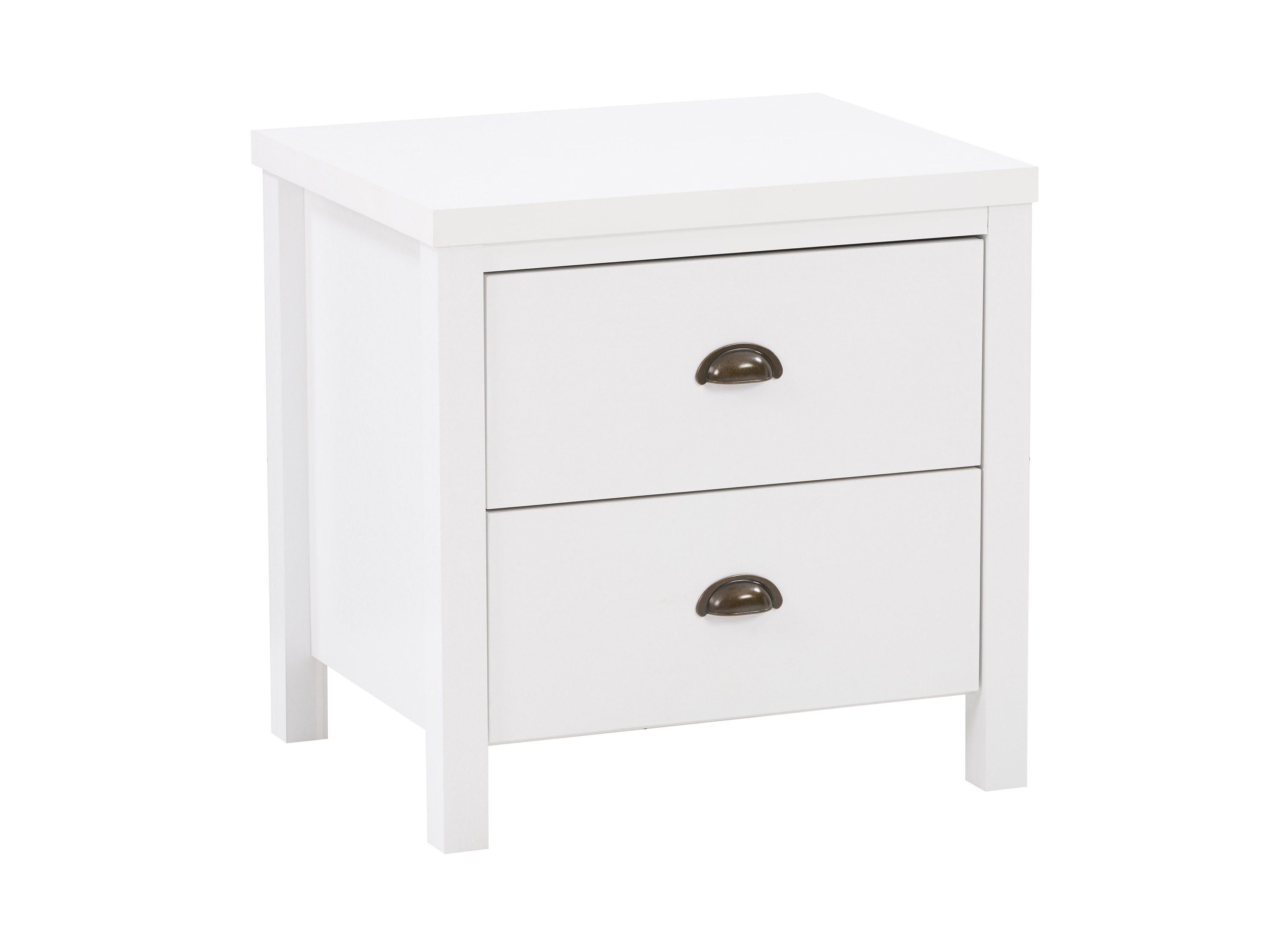 2 Drawer Night Stand - Modern Bedside Table with Storage for Bedroom, Living Room, and Office - Perfect for Storing Books, Lamps, and Essentials