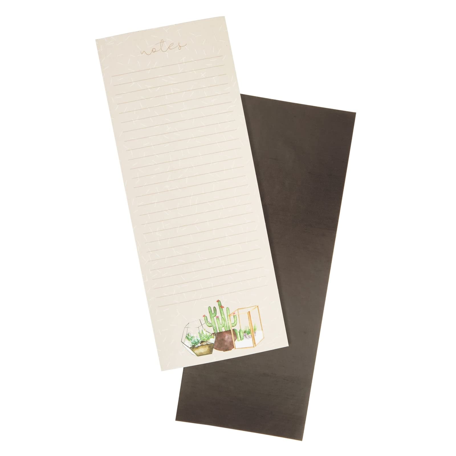 12-Pack Magnetic Notepads for Refrigerator - 3.5x9 Inch Succulent Design Sticky Notes with Full Magnetic Back for Grocery Lists, To-Do Lists & Appointment Reminders - Perfect for Kitchen, Office, Locker & Filing Cabinet Organization