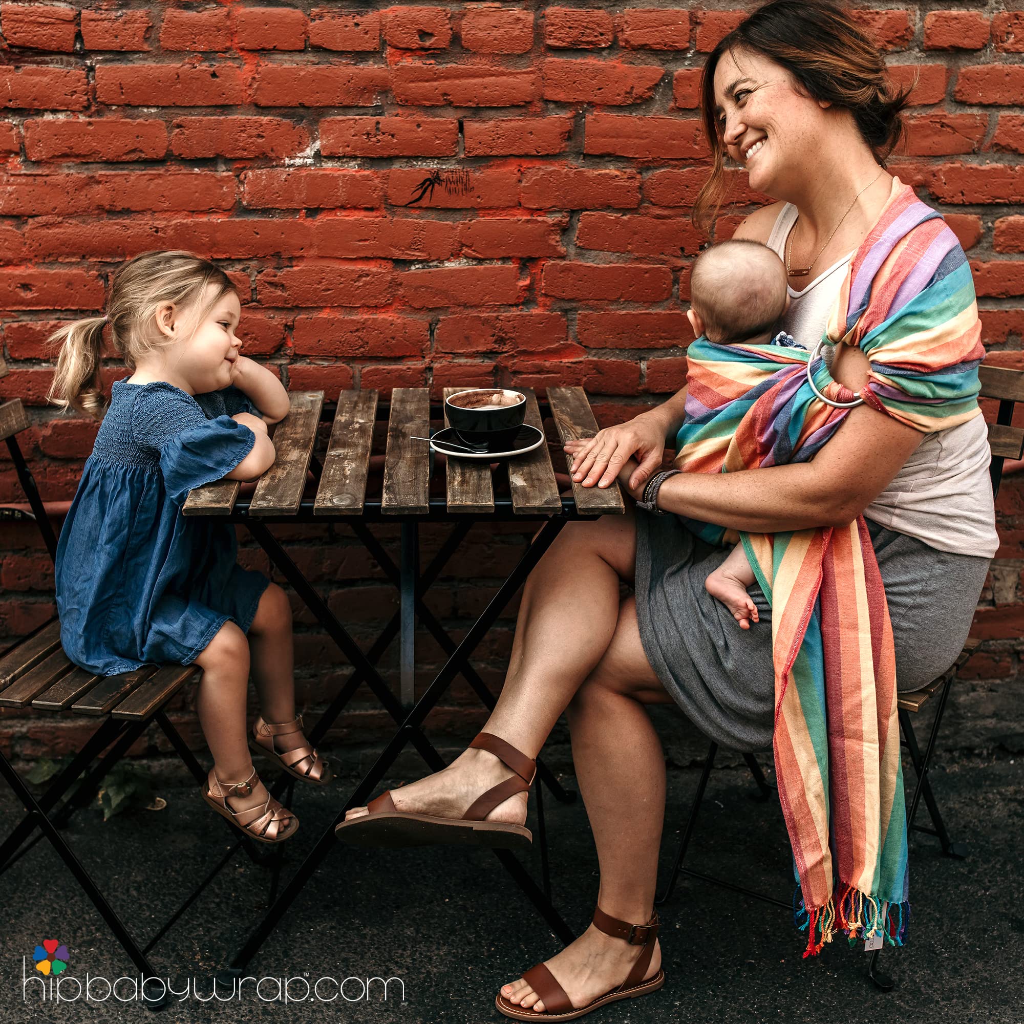 **Soft Cotton Baby Wrap Sling Carrier for Infants & Toddlers (8-35 lbs) - Adjustable & Breathable Hip Seat Wrap - Perfect Baby Shower Gift for New Parents - Nursing Cover & Hands-Free Carrier - Ocean Blue**    *(Ideal for breastfeeding, grocery shopping, walks, and bonding time with your baby)*