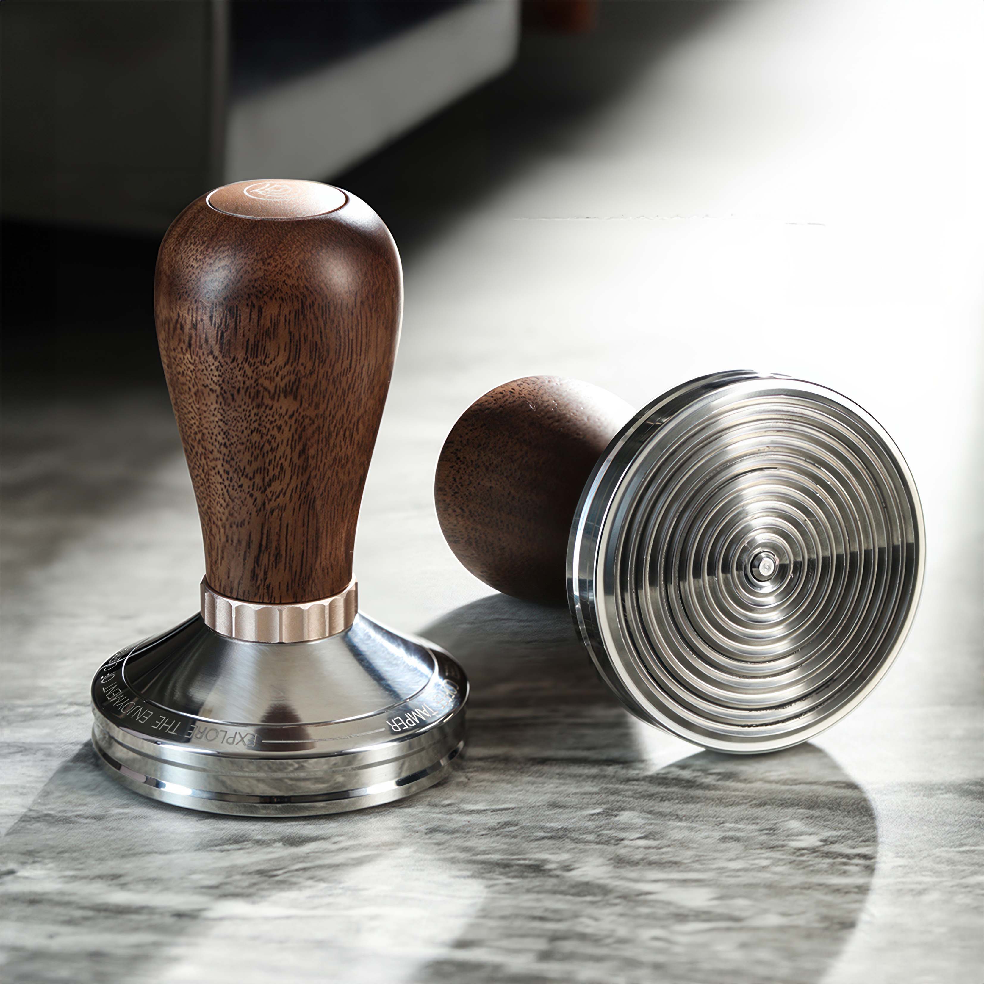 Manual Thunder Tamper - Heavy Duty Coffee Espresso Tamper for Barista & Home Use - Perfect for Espresso Machines, Coffee Shops & Home Brewing