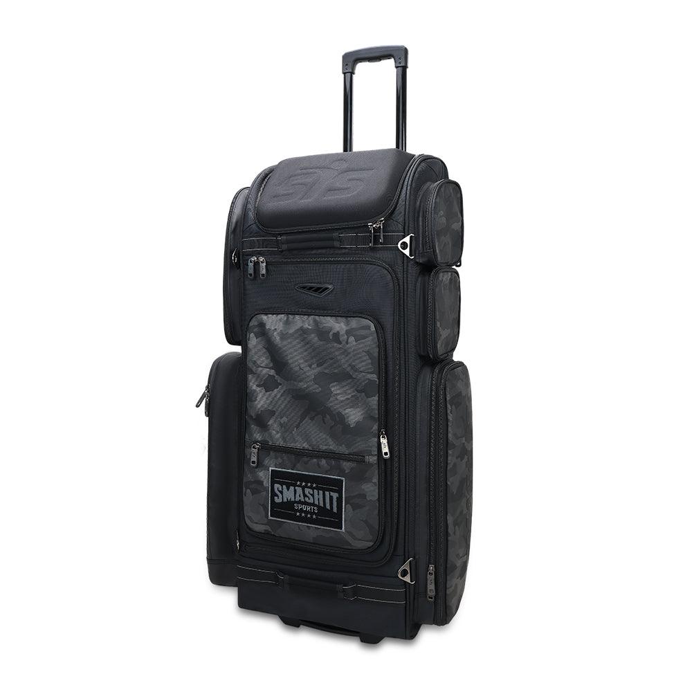 2025 Smash Ops Guerrilla V4 Roller Bag - Black Camo Tactical Luggage for Travel, Gym & Military Use | Durable Wheels & Expandable Design