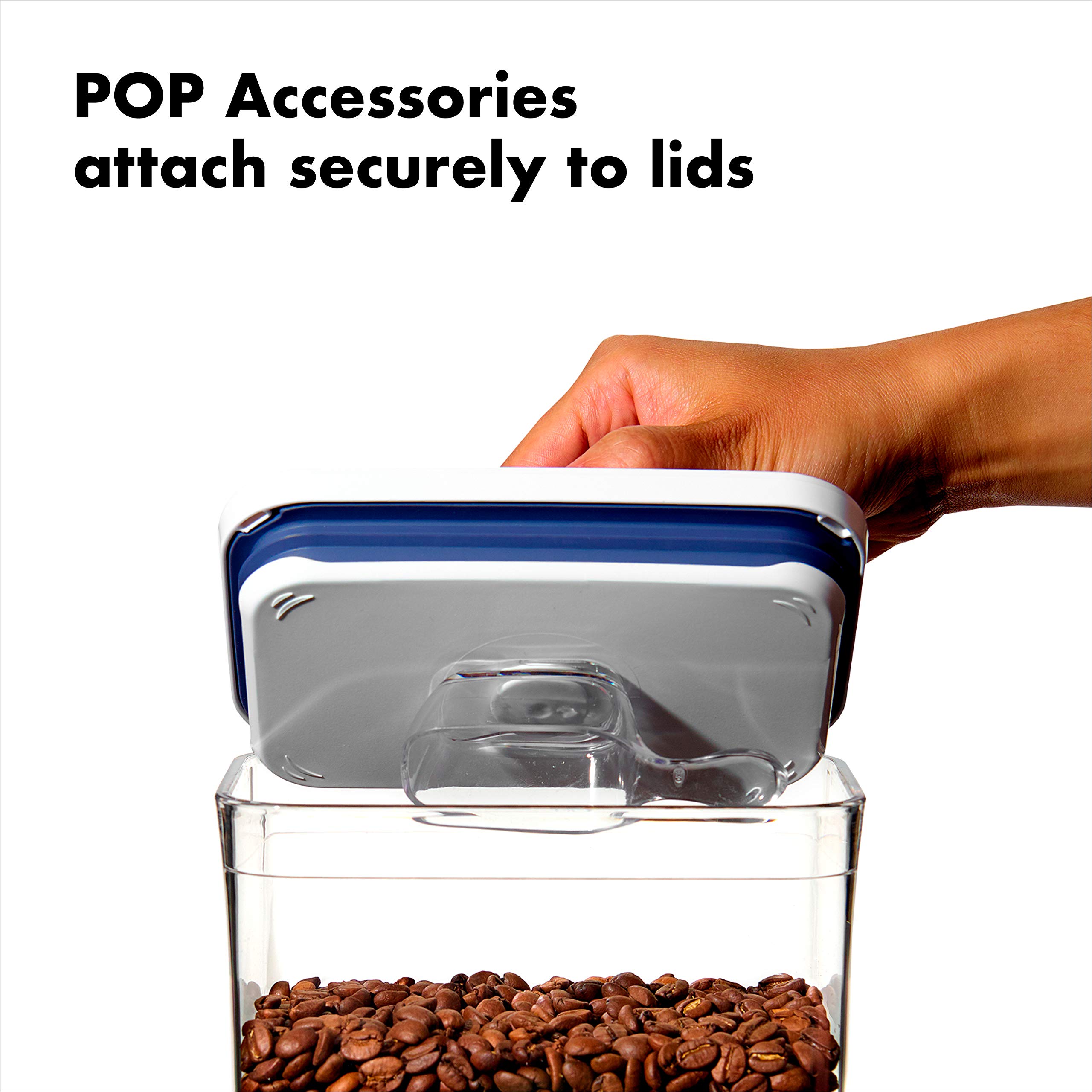 OXO Good Grips 1.7 Qt Airtight Food Storage Container - Small Square Medium POP Container for Granola, Dried Beans, Snacks - Perfect for Kitchen Pantry Organization & Fresh Food Storage