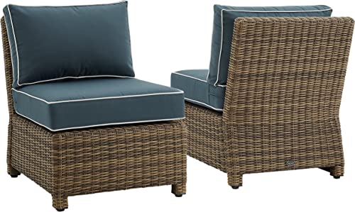 Brown With Navy Cushions