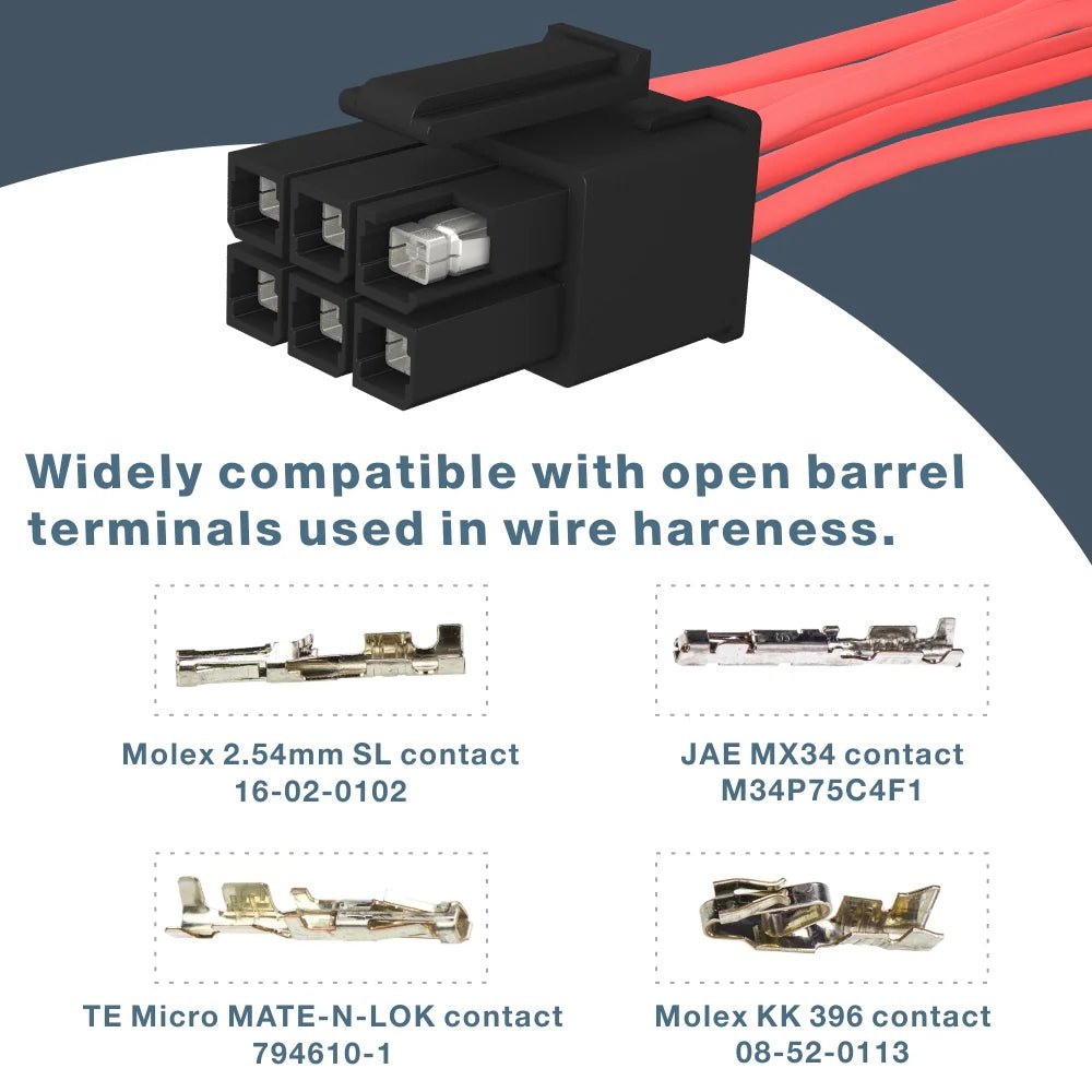 Professional Ratcheting Wire Crimper Tool for JST ZH 1.5mm, PH 2.0mm, XH 2.5mm, VH 3.96mm & Dupont 2.54mm Pitch Open Barrel Terminals - Ideal for Electrical Wiring, DIY Projects & Automotive Repairs