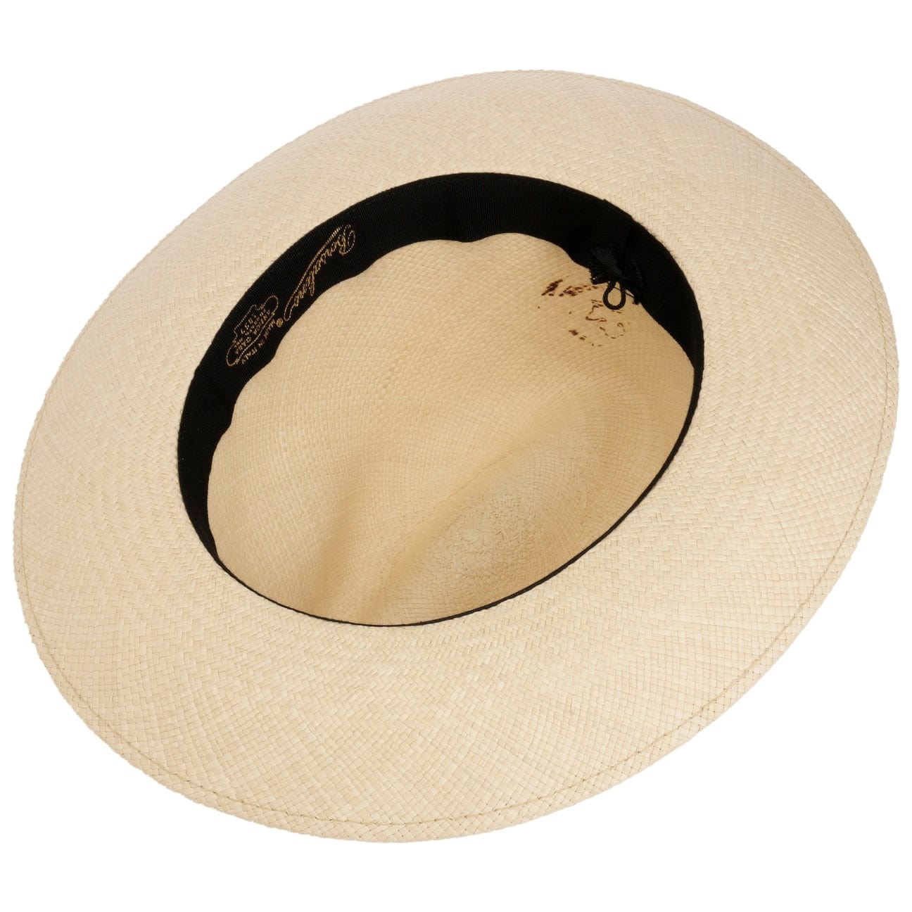 Borsalino Premium Bogart Panama Hat for Men - Classic Straw Fedora for Summer, Beach, and Outdoor Activities